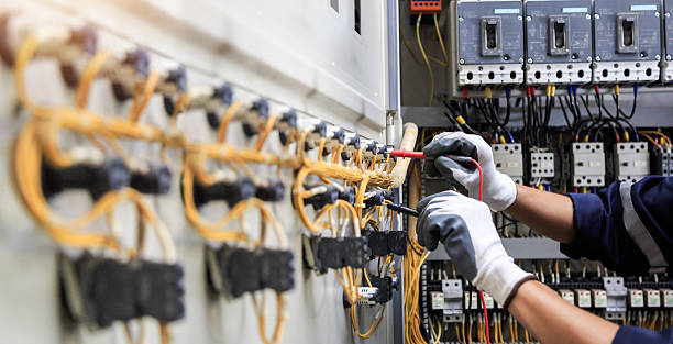 Professional Electrician technician working in Burleson County County, TX